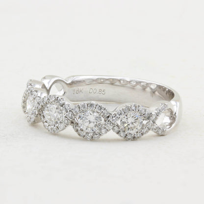 Brilliant Cut Diamond Twist Design Eternity Ring