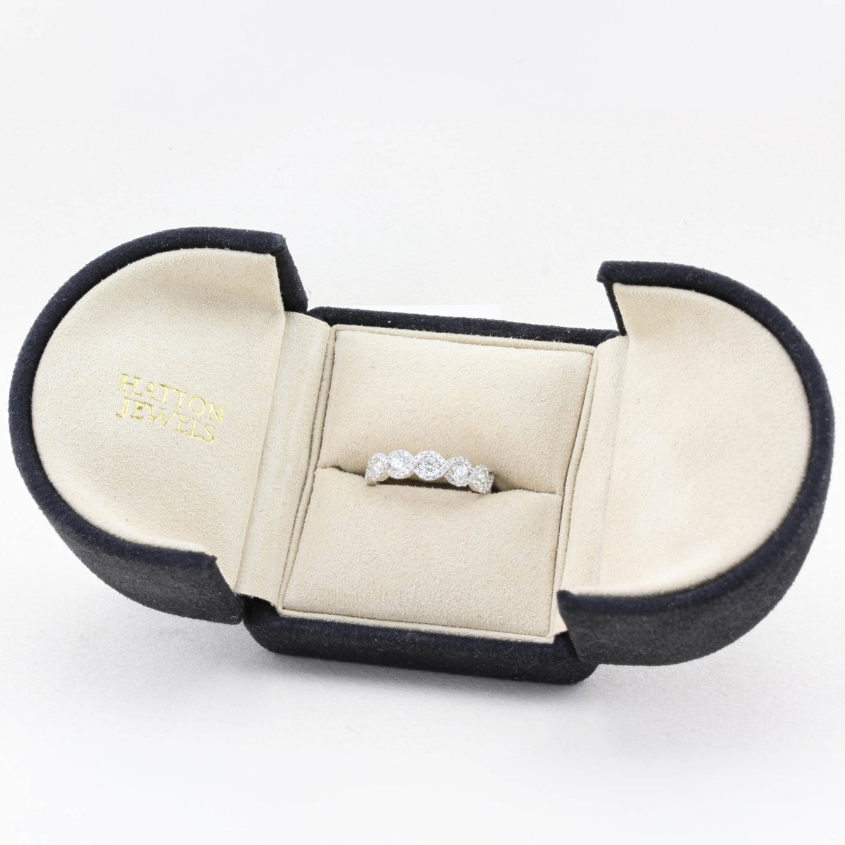 Brilliant Cut Diamond Twist Design Eternity Ring