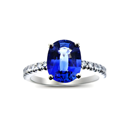 Darling Oval Sapphire Solitaire Ring