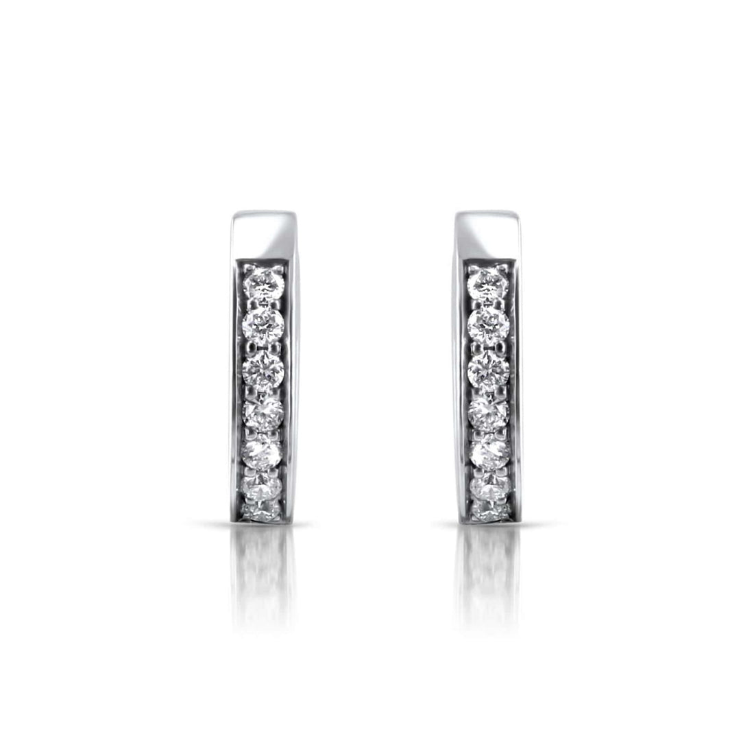 Diamond Huggie Earrings