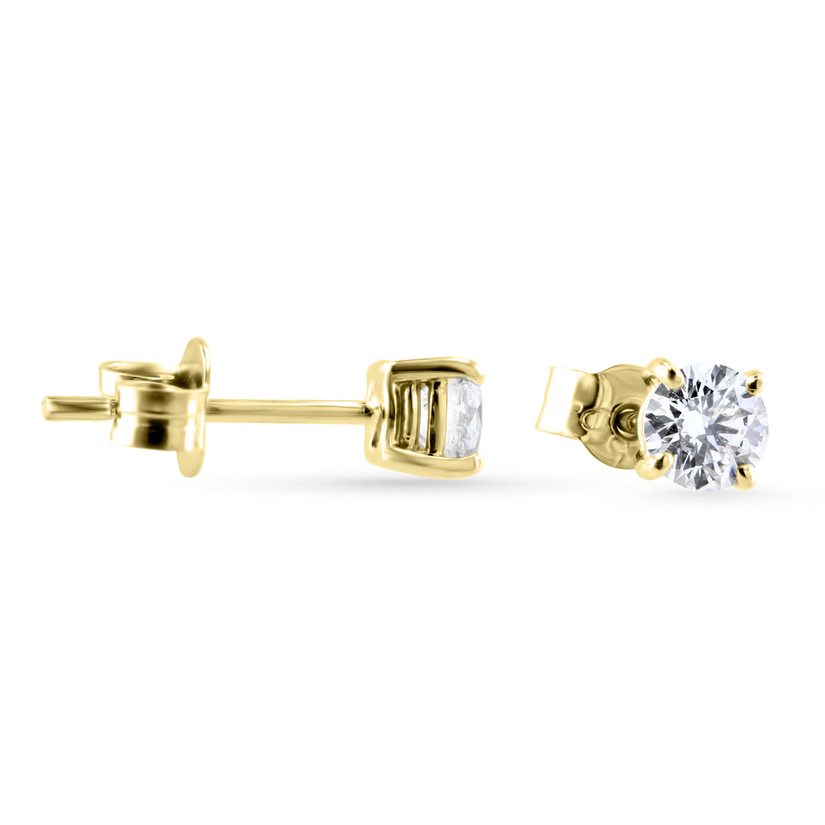 Large Diamond Stud Earrings