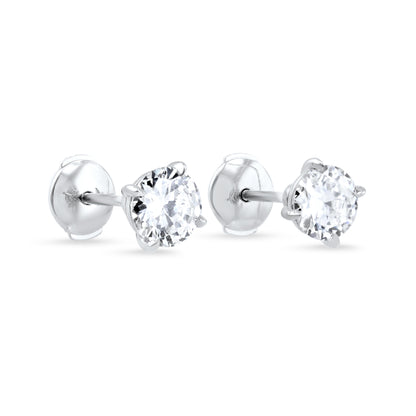 Classic Diamond Stud Earrings