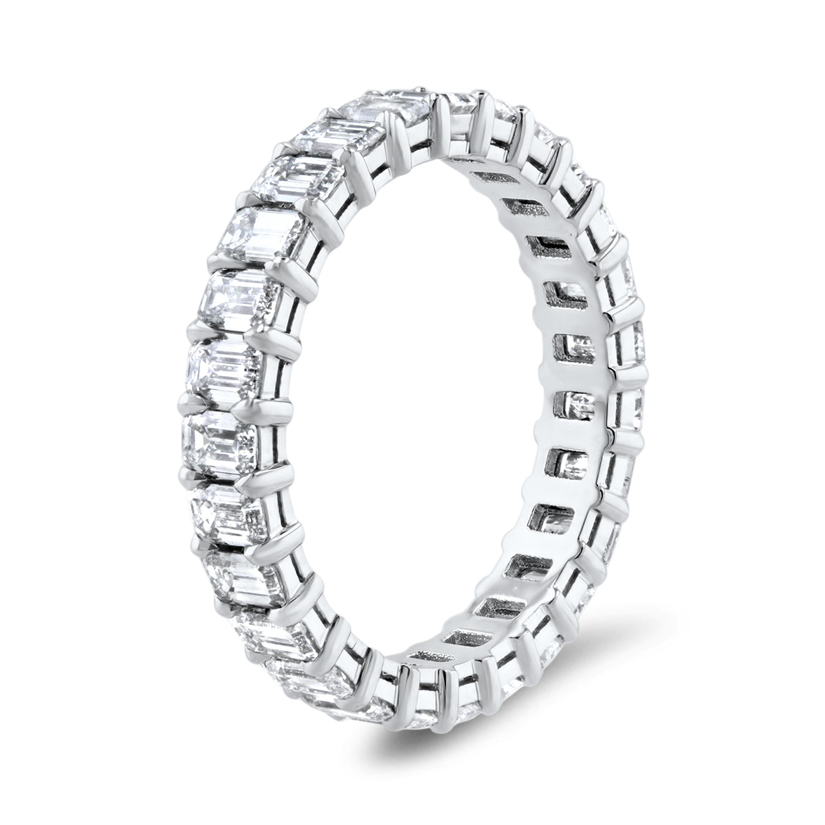 Emerald Cut Diamond Eternity Ring