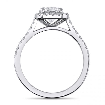 Eternelle Cushion Cut Diamond Halo Engagement Ring