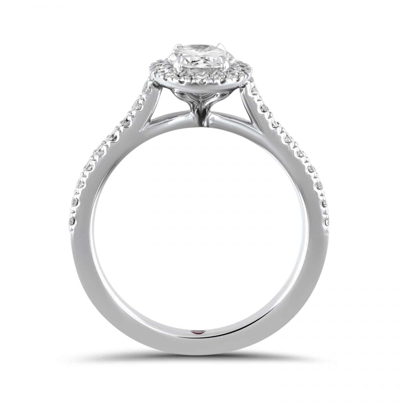Eternelle Oval Diamond Halo Engagement Ring