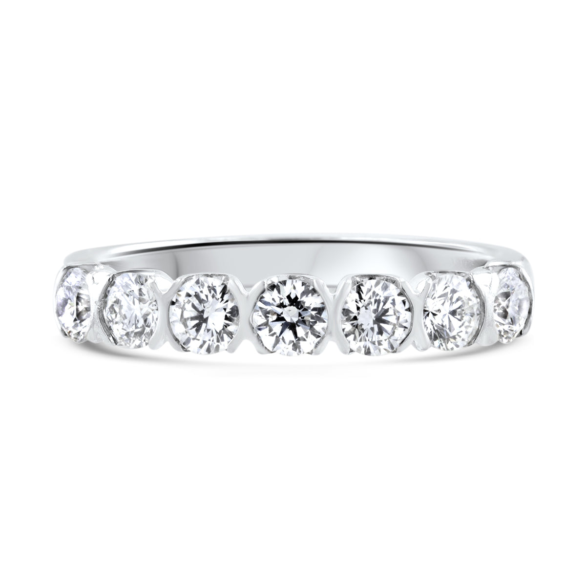 Semi Rubover Diamond Eternity Ring