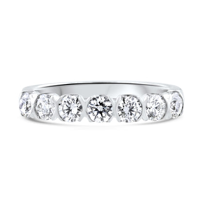 Semi Rubover Diamond Eternity Ring