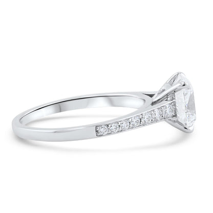 Everglow Cushion Cut Diamond Engagement Ring