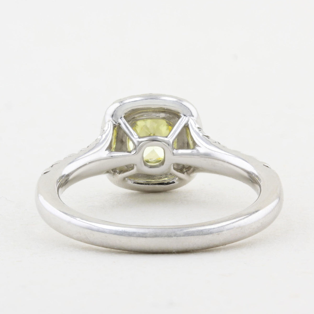 Fancy Yellow Diamond Cluster Ring
