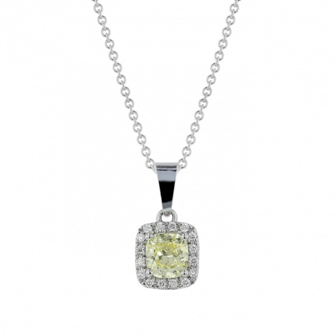 Darling Fancy Yellow Diamond Pendant