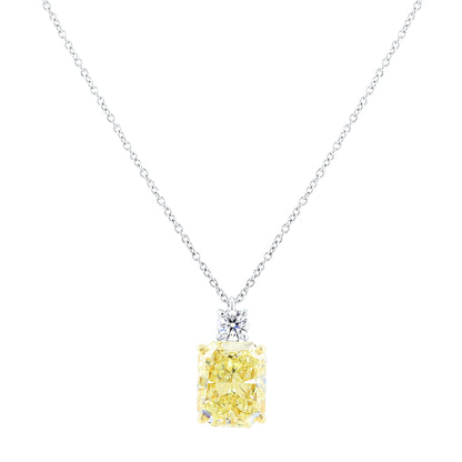 Fancy Yellow Diamond Necklace