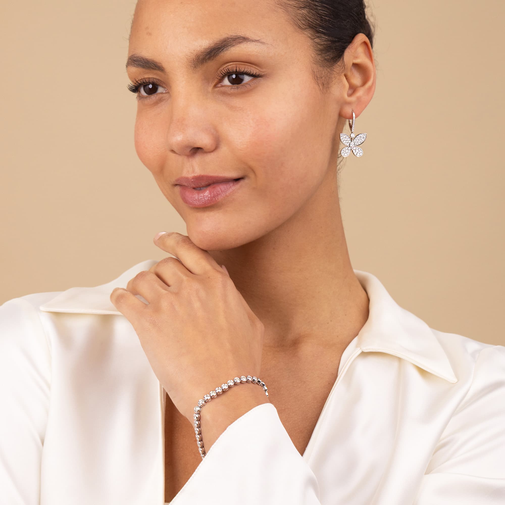 Kit Heath 6.60ct Diamond Tennis Bracelet