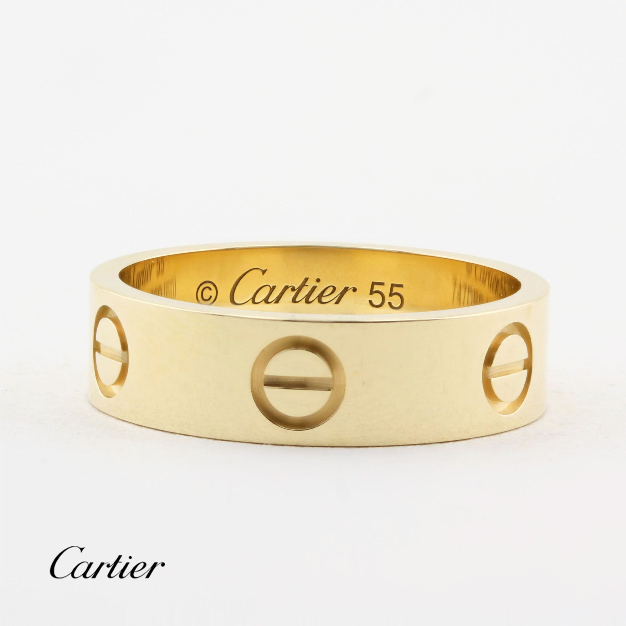 Cartier Yellow Gold Classic Love Ring - Size 55