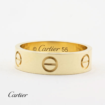 Cartier Yellow Gold Classic Love Ring - Size 55
