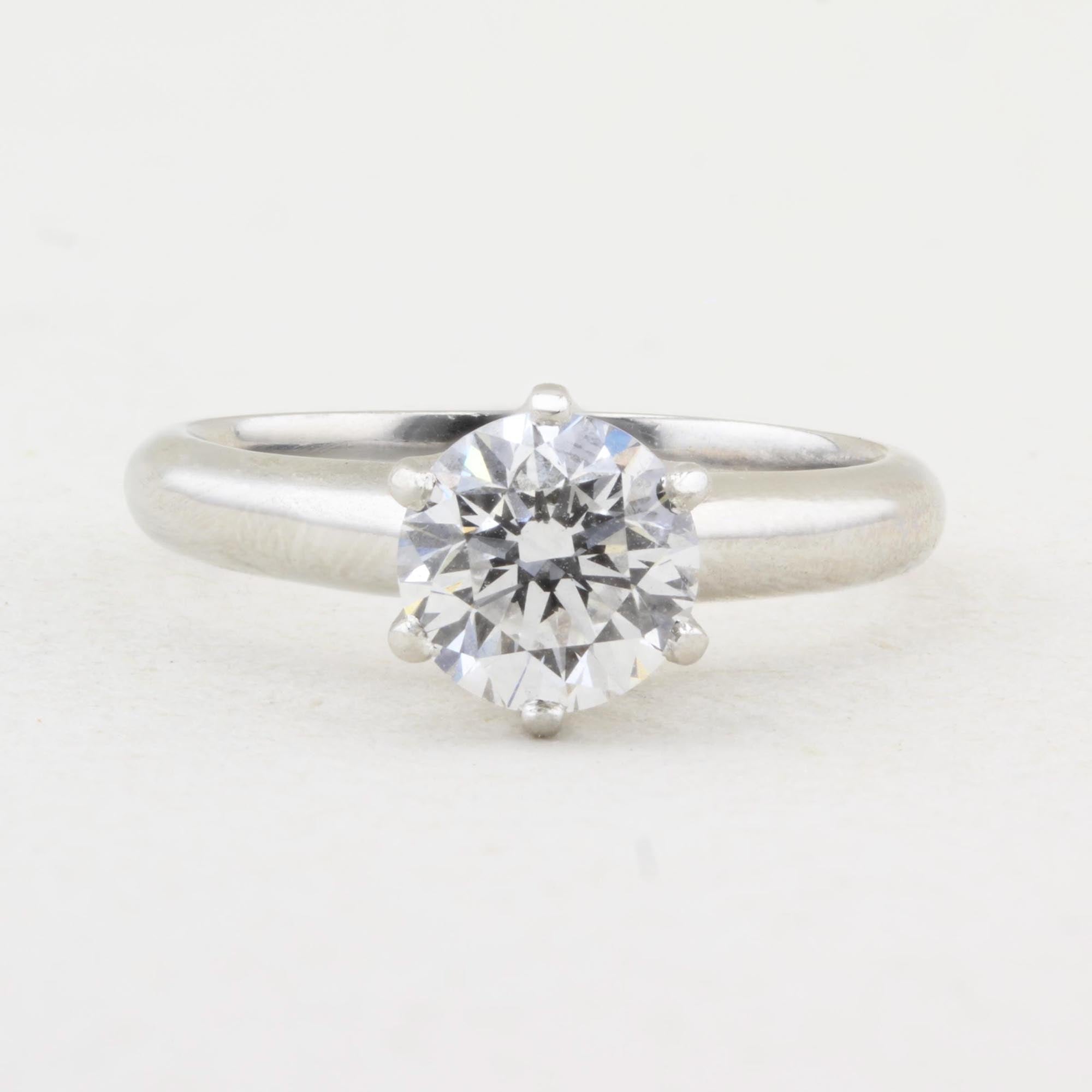 1.27ct Round Diamond Solitaire Ring