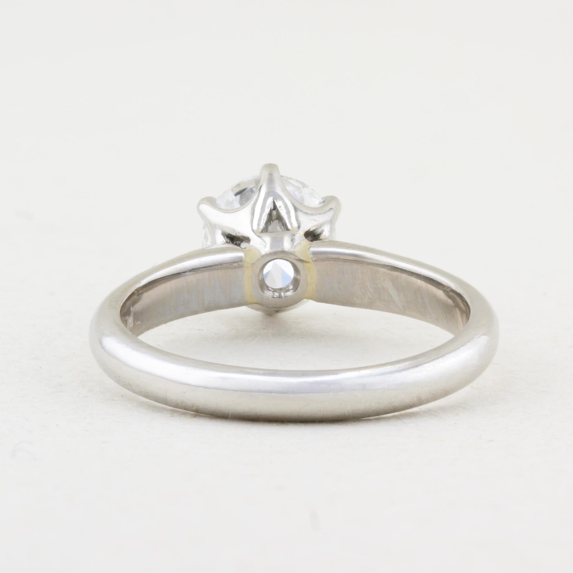 1.27ct Round Diamond Solitaire Ring