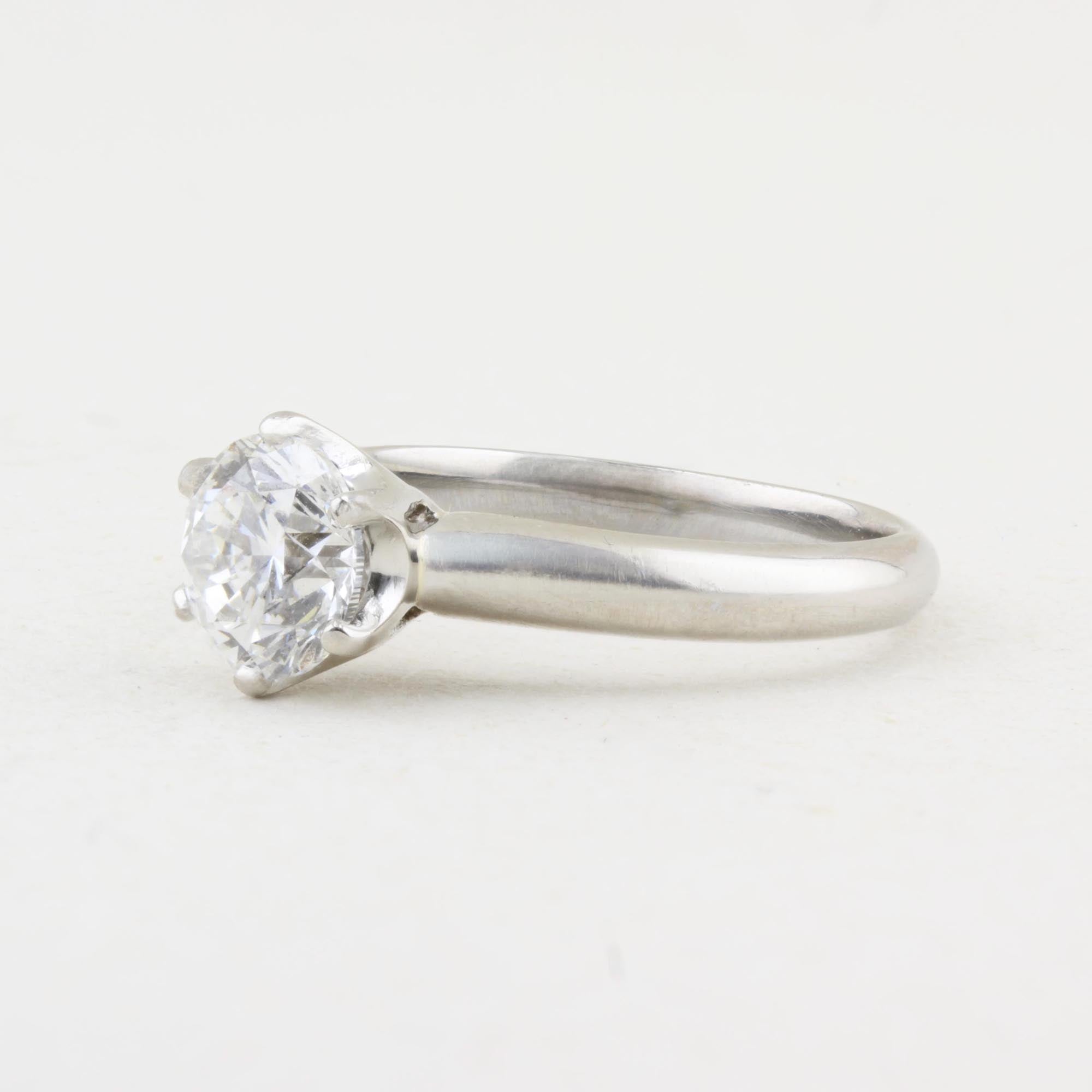 1.27ct Round Diamond Solitaire Ring