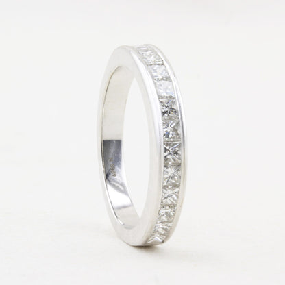 1.05ct Princess Cut Channel Set Eternity Ring