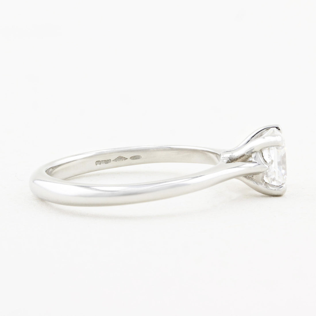 1.01ct Radiant Cut Diamond Solitaire Ring