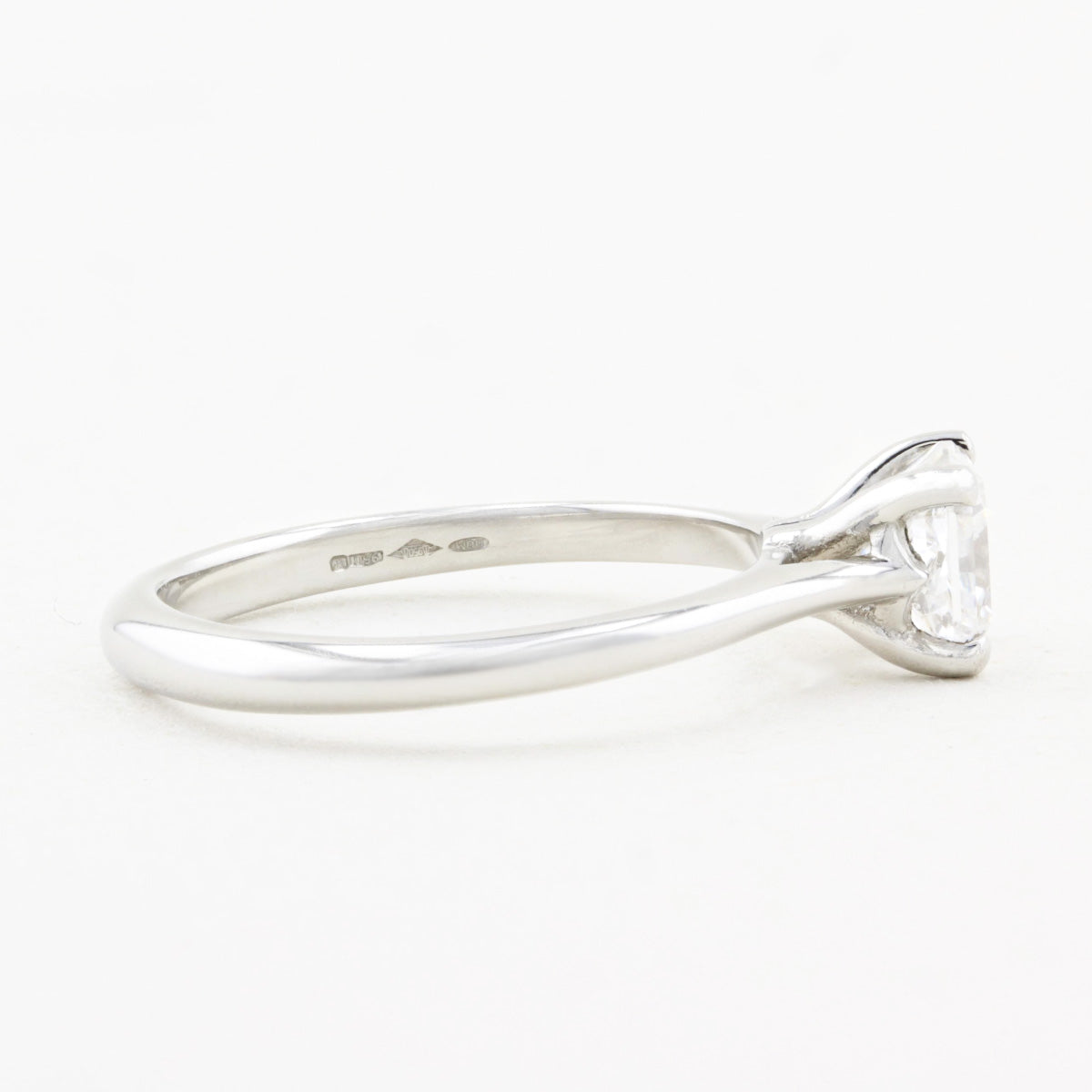 1.01ct Radiant Cut Diamond Solitaire Ring