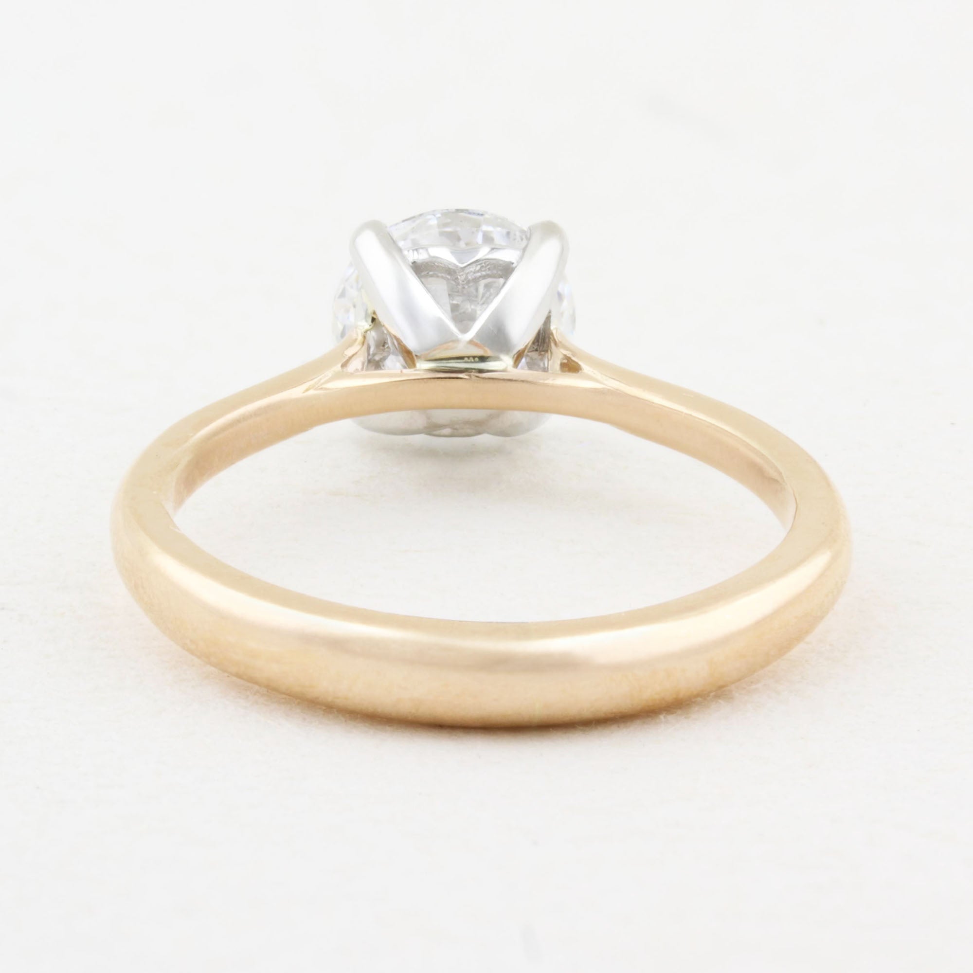 1.16ct Diamond Rose Gold Solitaire Ring