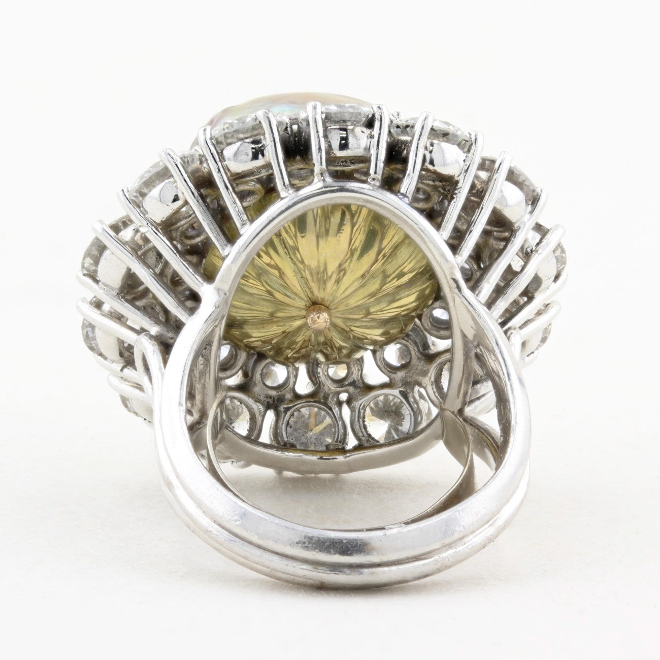 21.49ct Natural Saltwater Pearl and Diamond Dress Ring