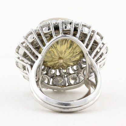 21.49ct Natural Saltwater Pearl and Diamond Dress Ring