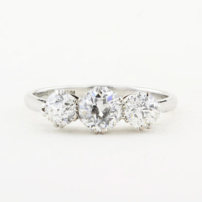 Vintage Diamond 1.00ct Three Stone Ring