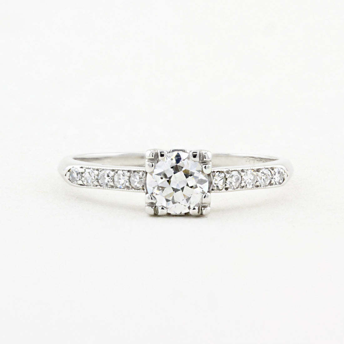 Vintage 0.45ct Old Cut Diamond Solitaire Ring