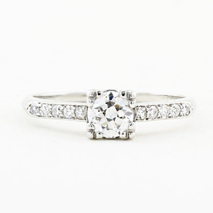 Vintage 0.45ct Old Cut Diamond Solitaire Ring