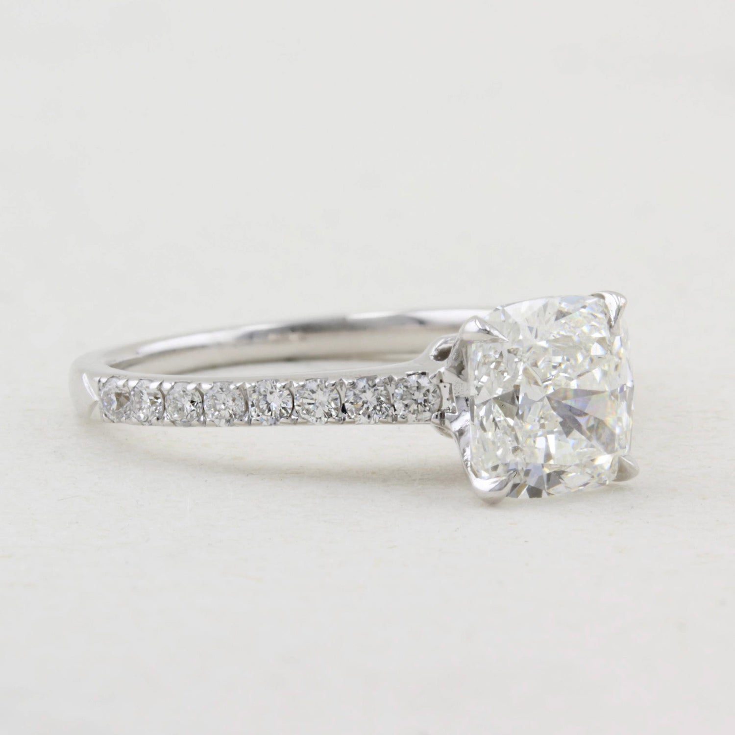 1.82ct Cushion Cut Diamond Ring