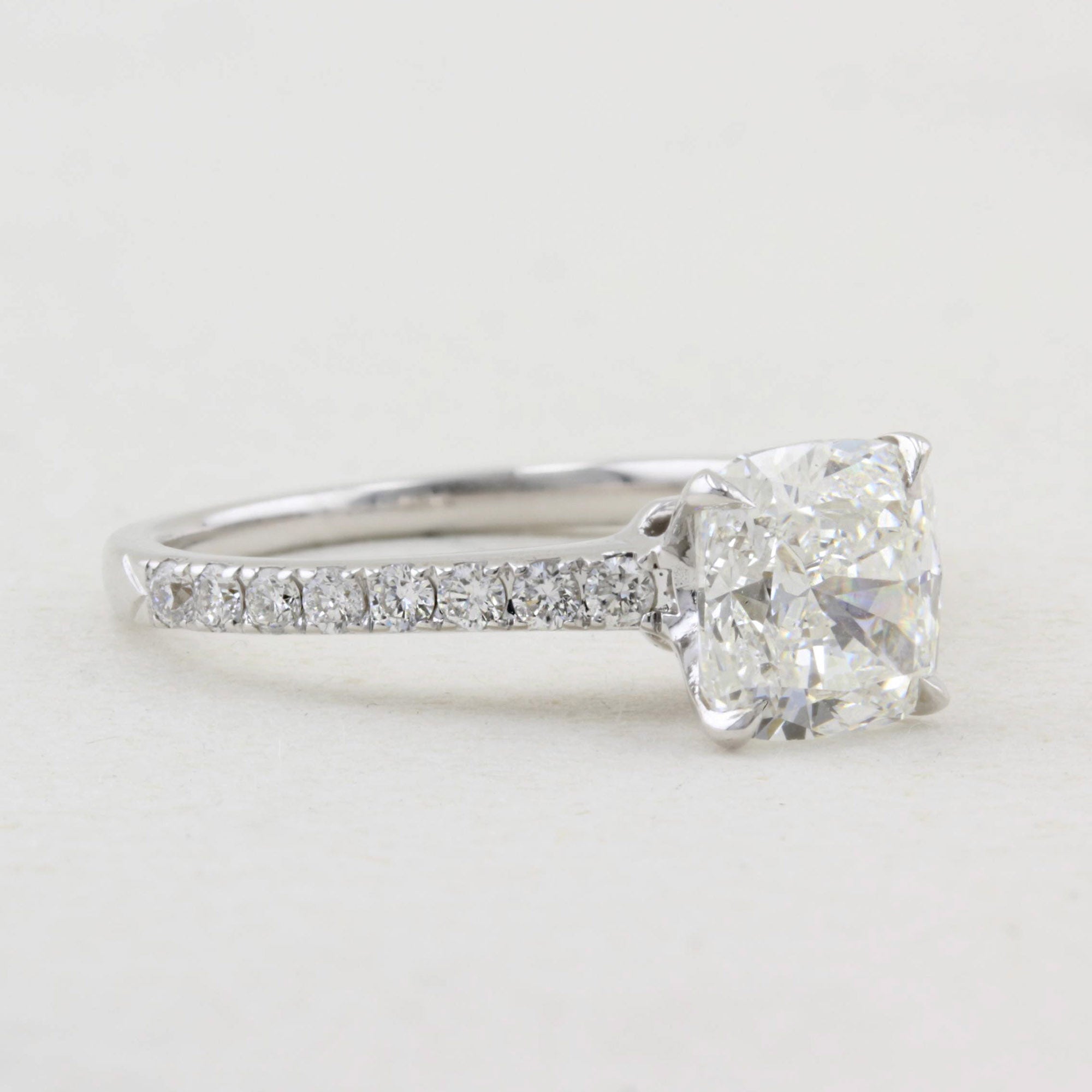 1.82ct Cushion Cut Diamond Ring