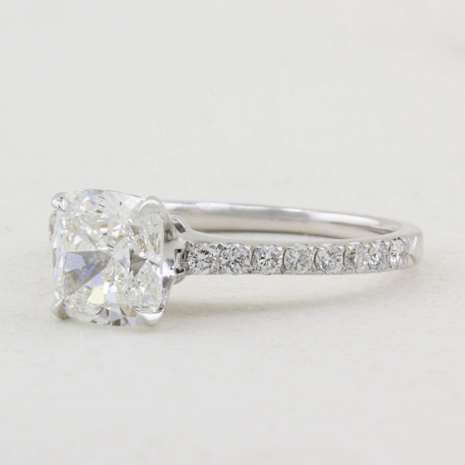 1.82ct Cushion Cut Diamond Ring