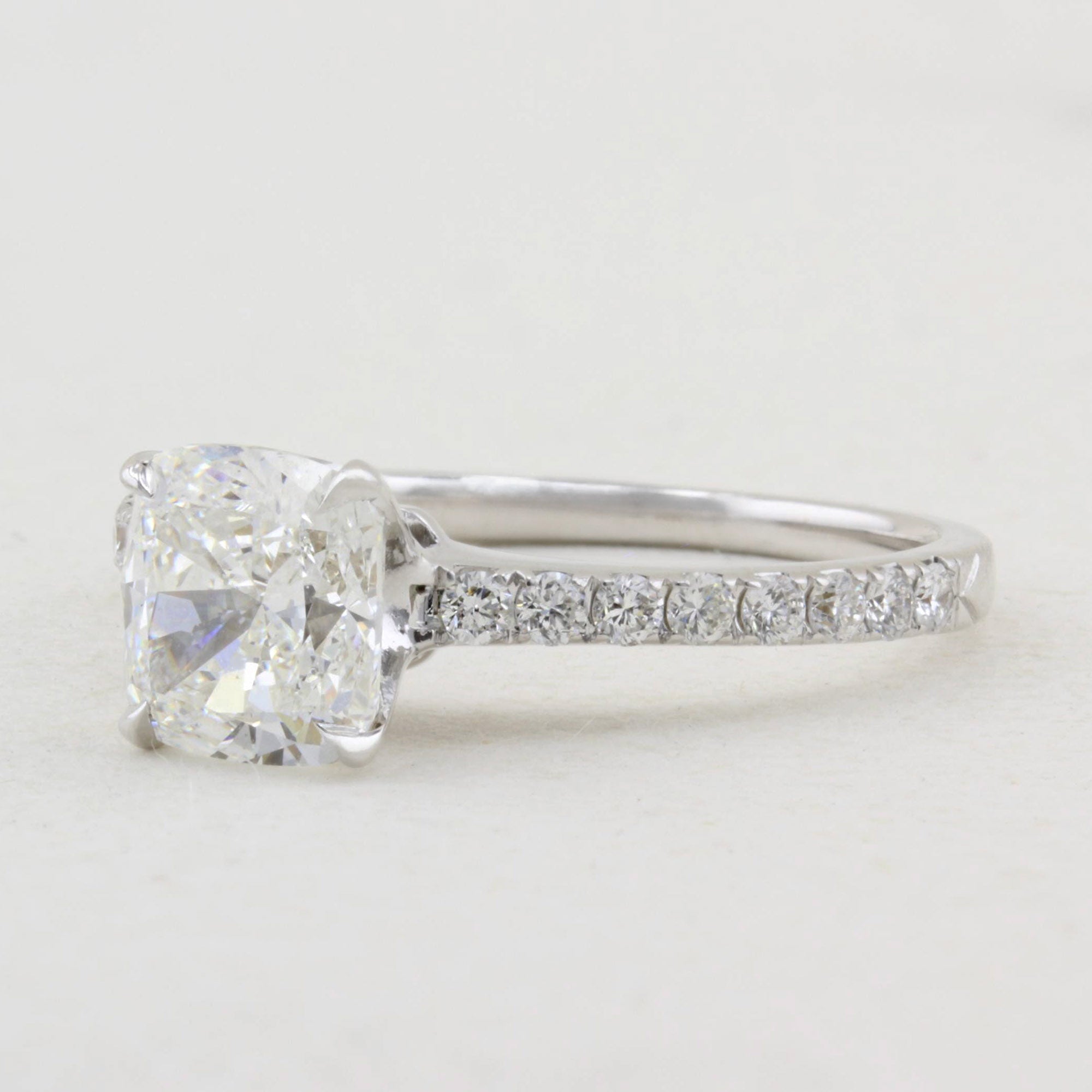 1.82ct Cushion Cut Diamond Ring