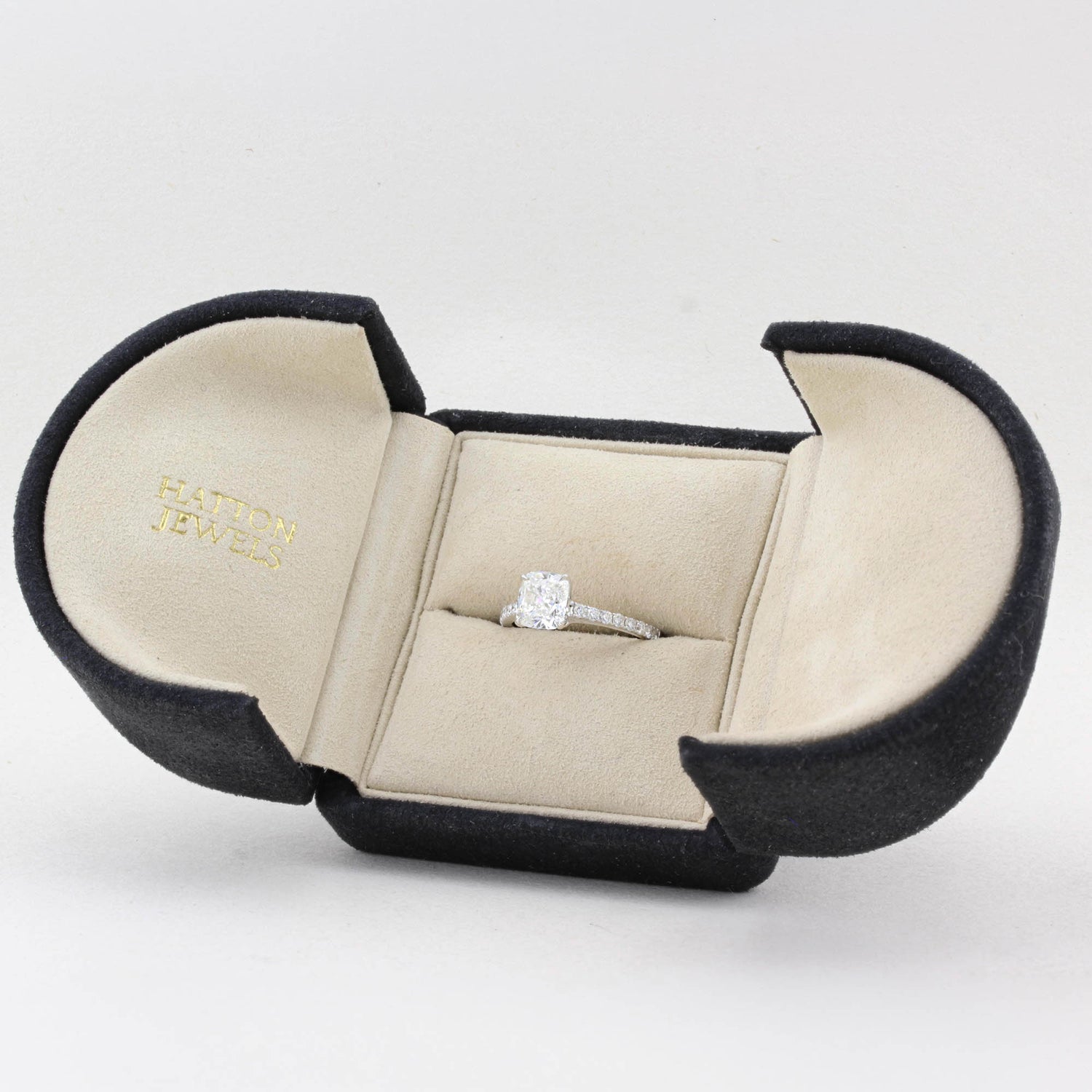 1.82ct Cushion Cut Diamond Ring