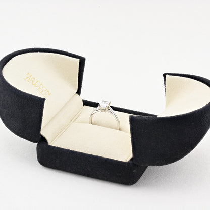 0.79ct Emerald Cut Diamond Solitaire Ring