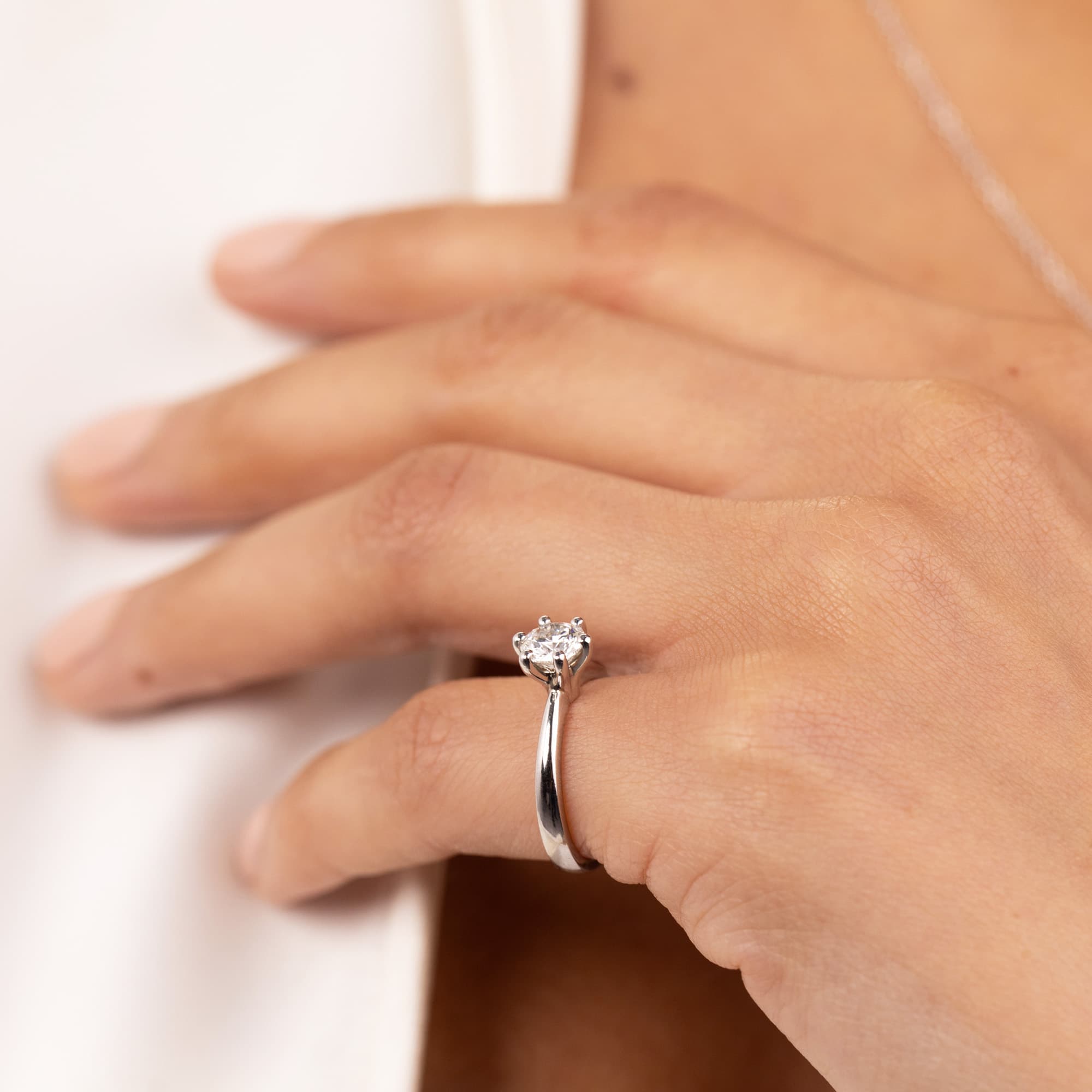 0.70ct Diamond Solitaire Engagement Ring