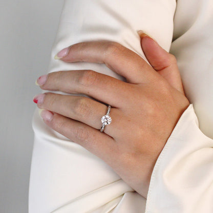 1.02ct Round Brilliant Cut Diamond Solitaire Ring