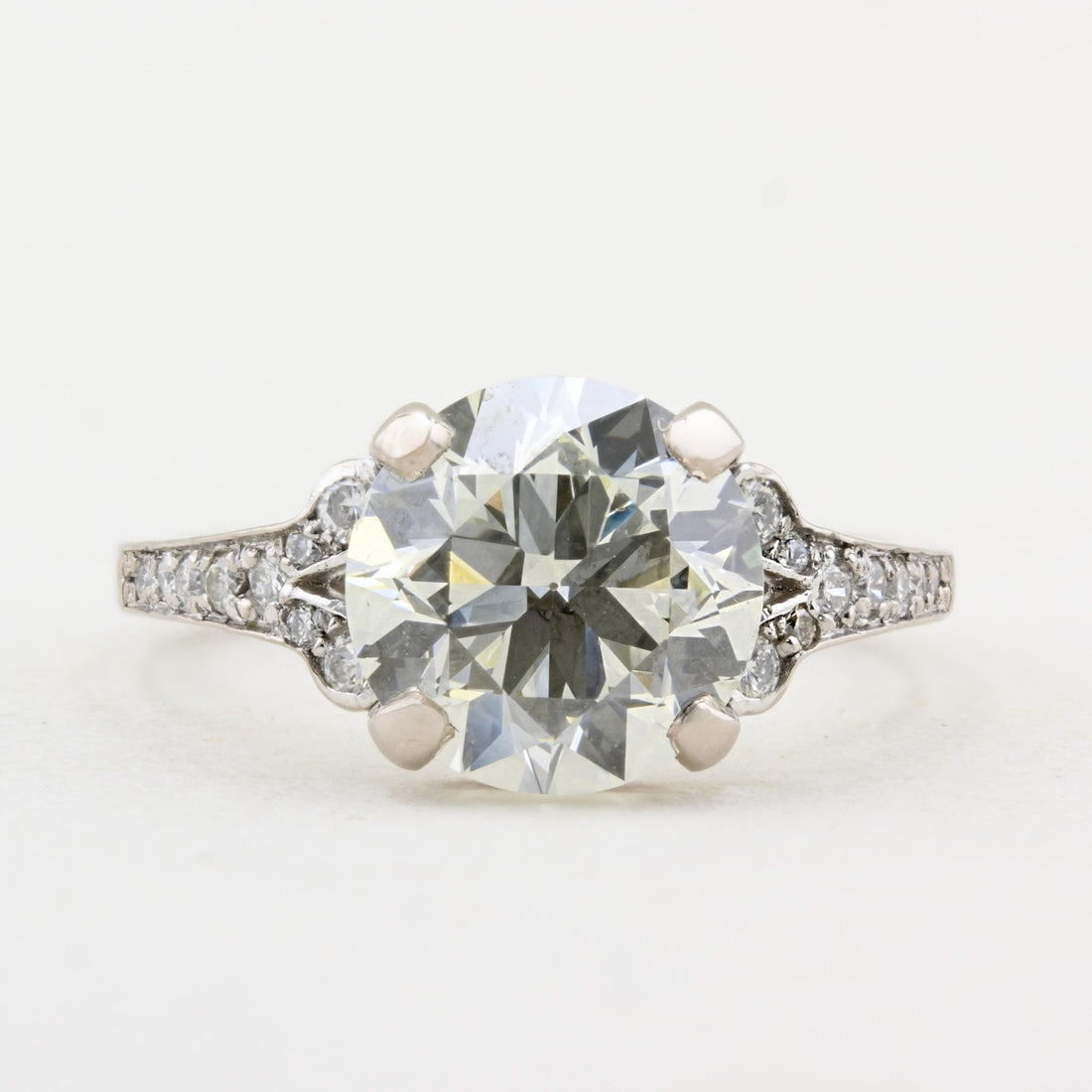 3.47ct Old Cut Diamond Ring