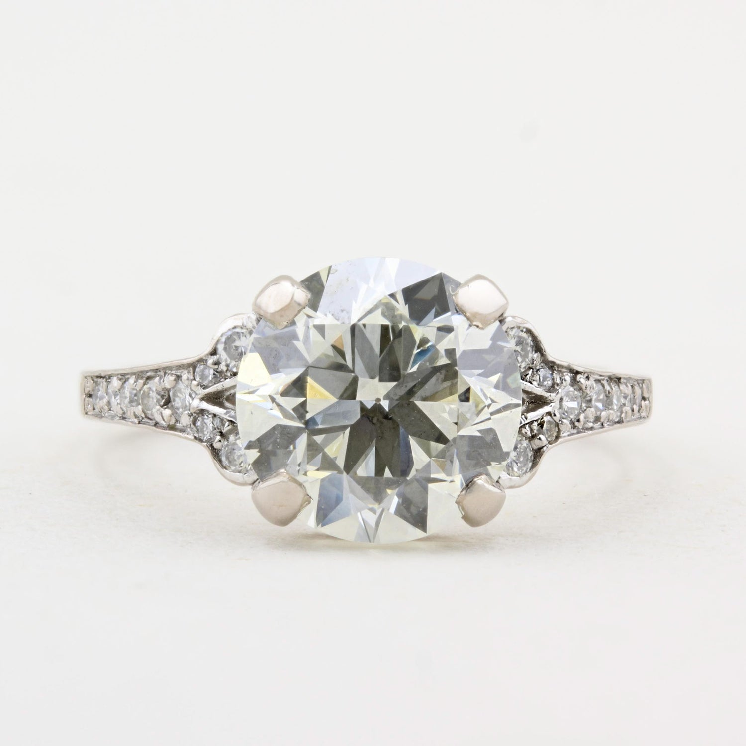 3.47ct Old Cut Diamond Ring