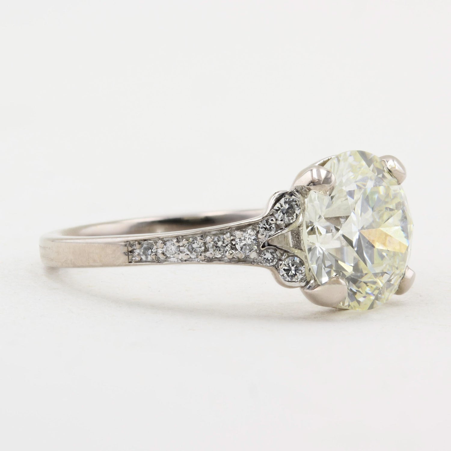 3.47ct Old Cut Diamond Ring