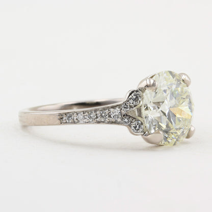 3.47ct Old Cut Diamond Ring