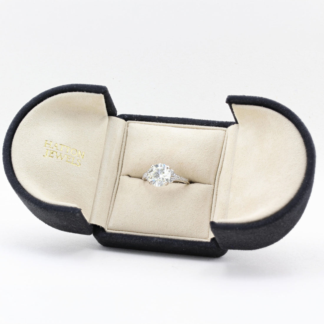 3.47ct Old Cut Diamond Ring