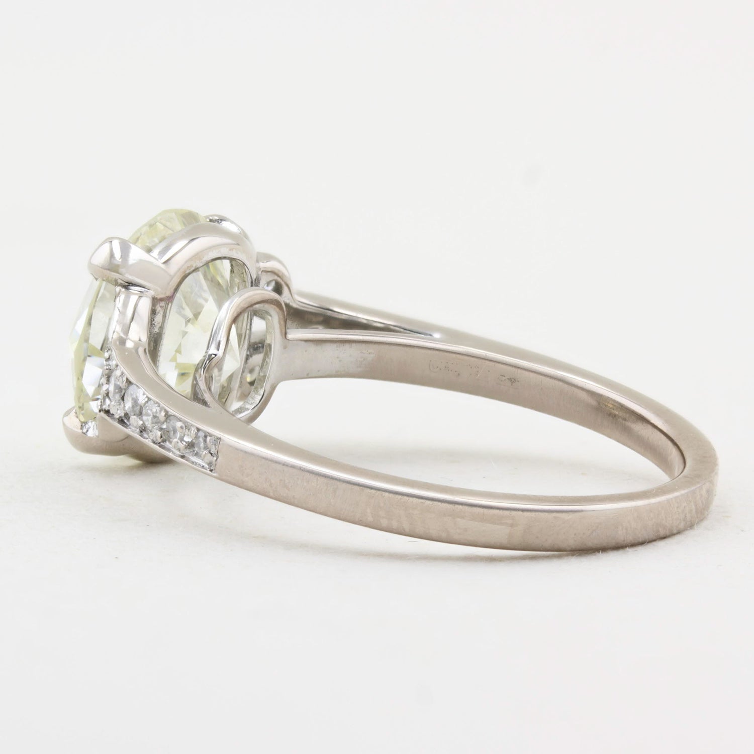 3.47ct Old Cut Diamond Ring