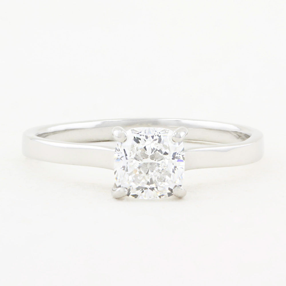 1.01ct Cushion Cut Diamond Engagement Ring