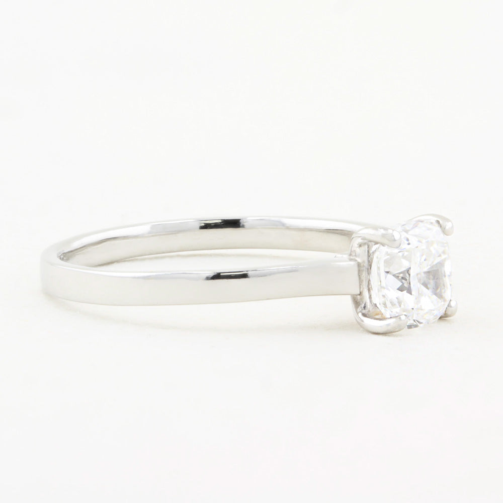 1.01ct Cushion Cut Diamond Engagement Ring