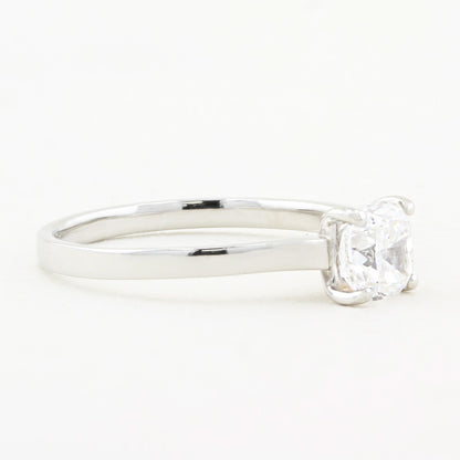 1.01ct Cushion Cut Diamond Engagement Ring