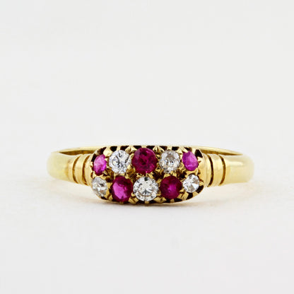 Victorian Ruby &amp; Diamond Dress Ring