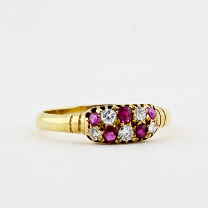 Victorian Ruby &amp; Diamond Dress Ring