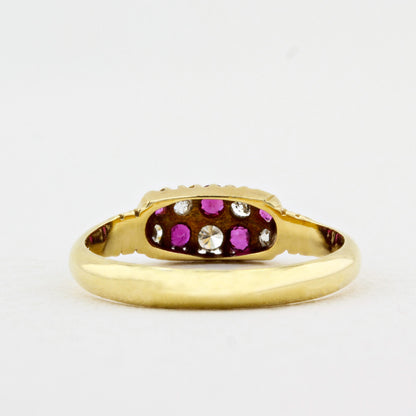 Victorian Ruby &amp; Diamond Dress Ring